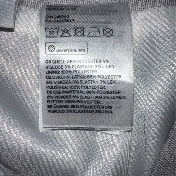 H&M Gray Skirt Classic A-Line Womens Size 12 Polyester Blend Mid-Length - Picture 6 of 8